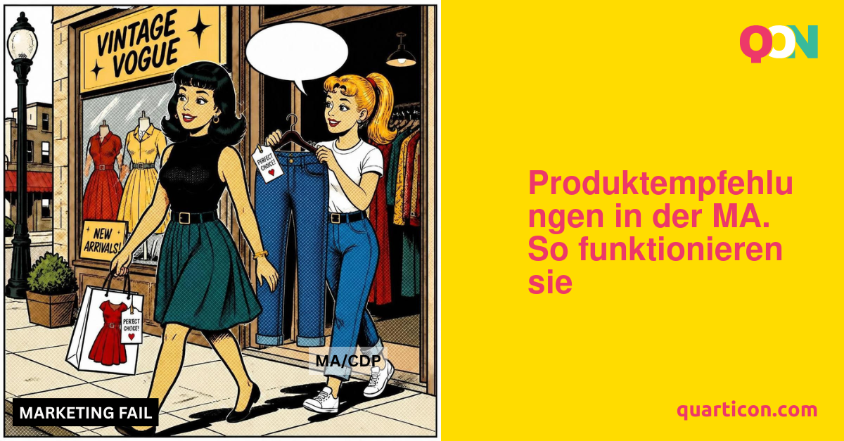 Produktempfehlungen in der MA. So funktionieren sie