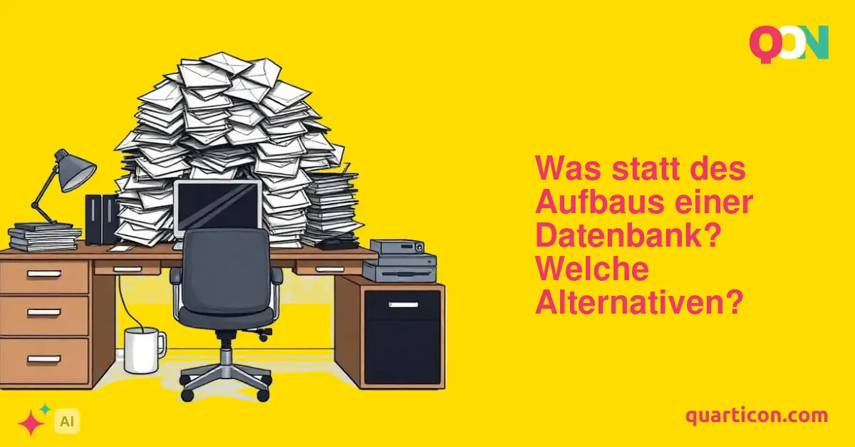 Was statt des Aufbaus einer Datenbank? Welche Alternativen?
