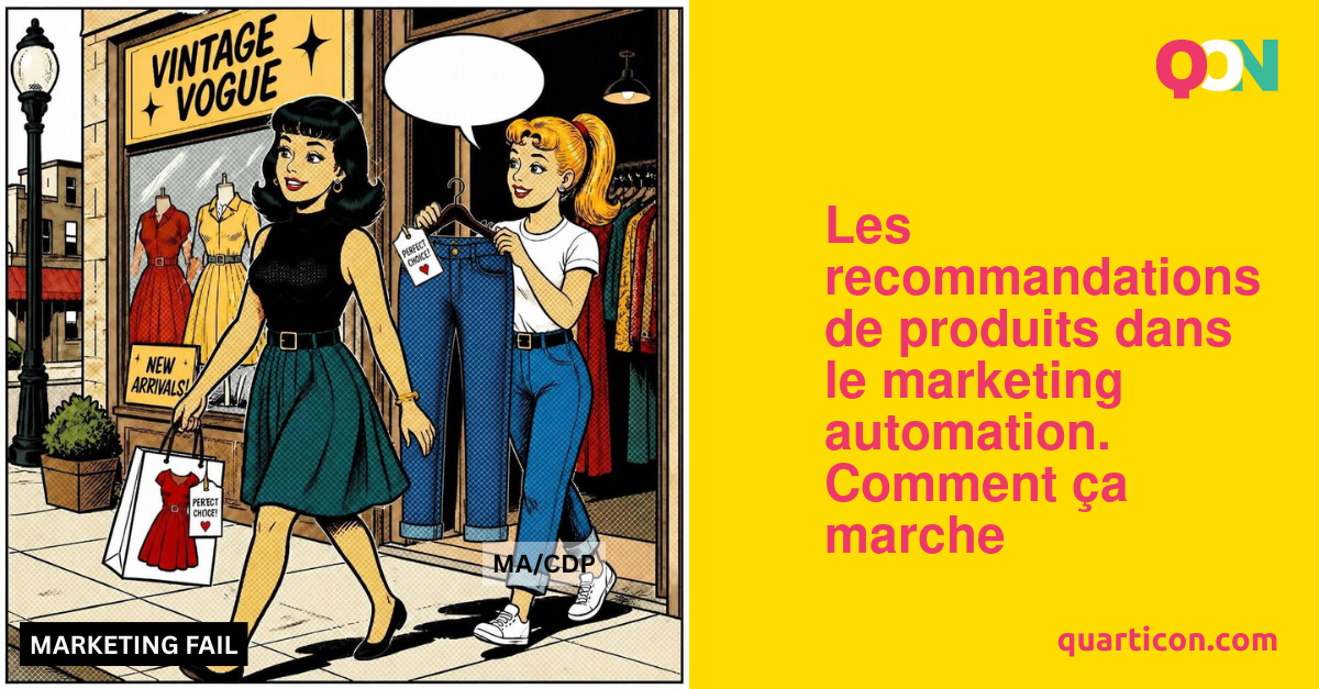Les recommandations de produits dans le marketing automation