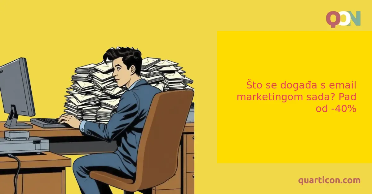Što se događa s email marketingom sada? Pad od -40%