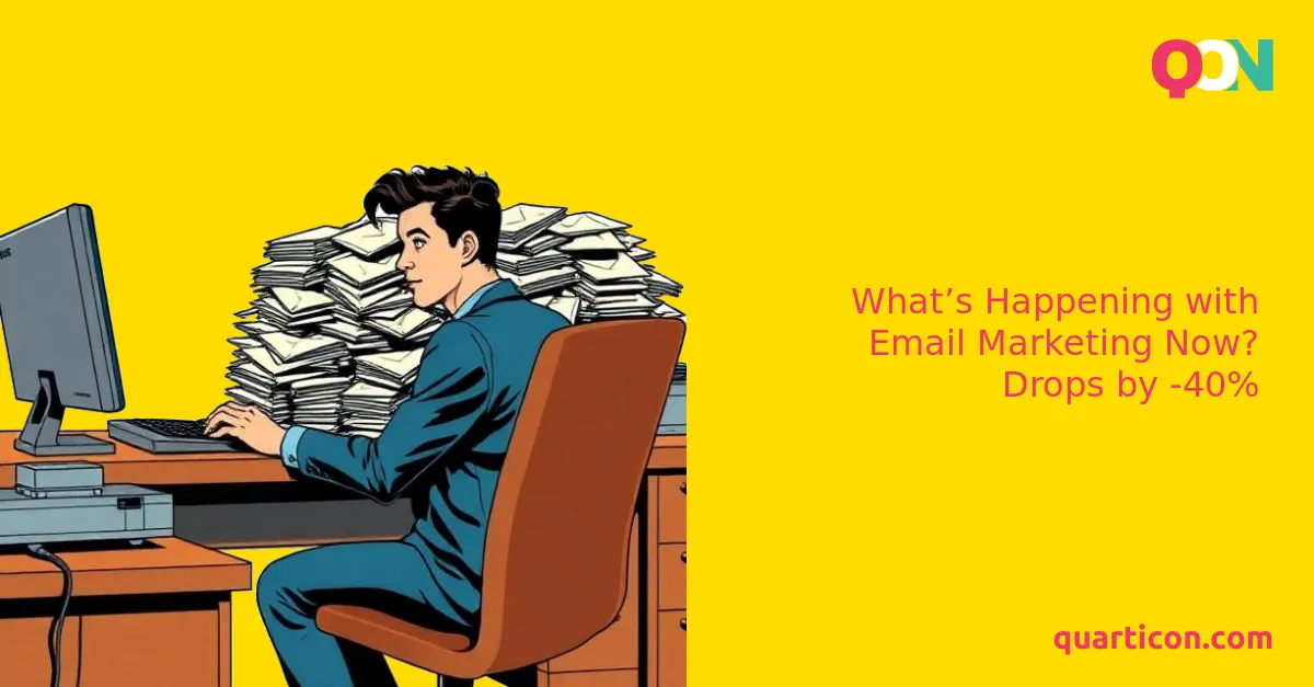 What’s Happening with Email Marketing Now? Drops by -40%