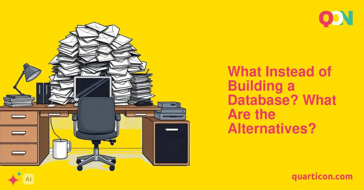 What Instead of Building a Database? What Are the Alternatives?